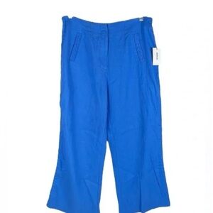 Jason Wu, size 10 Blue Wide-Leg Trousers with braided pocket detail